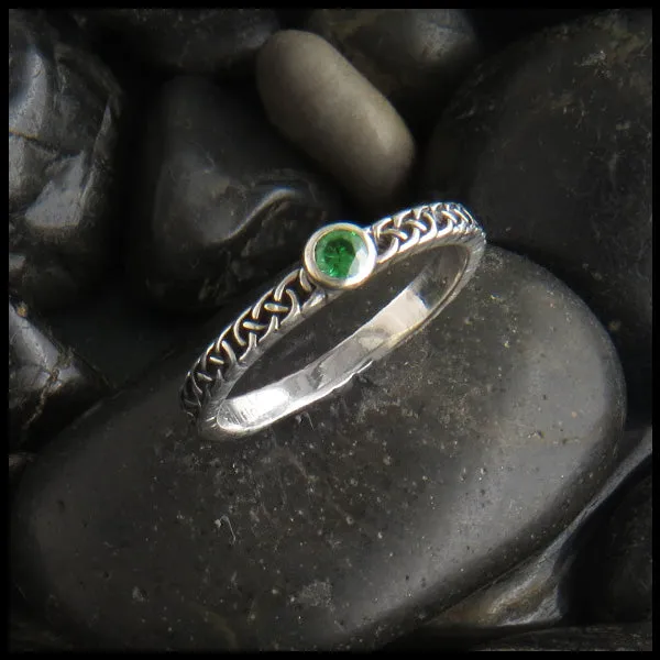 Josephine's Knot Birthstone Stacking Ring