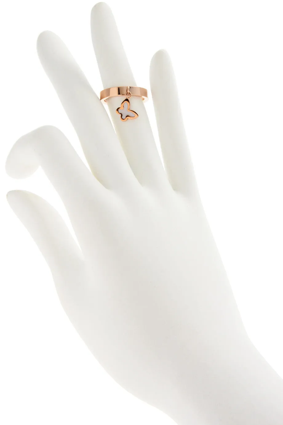 JUNIPER White Butterfly Ring