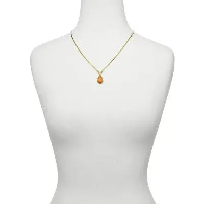 Kendra Scott Sami Catseye Herringbone 14K Gold Over Brass Statement Necklace - Coral Catseye