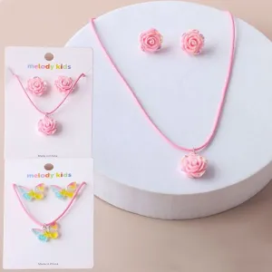Kid's Garden Necklace Earring Set 0079 (12 units)