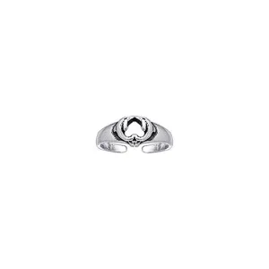Kissing Dolphins Silver Toe Ring TR3717