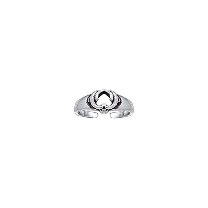 Kissing Dolphins Silver Toe Ring TR3717