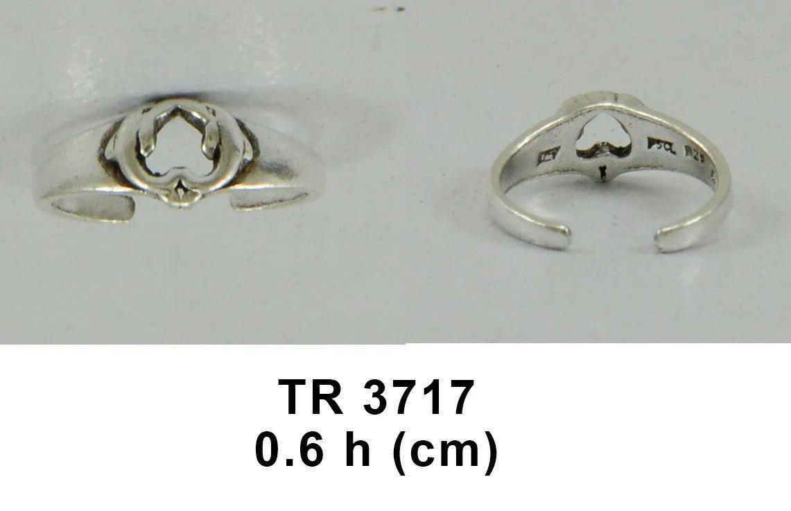 Kissing Dolphins Silver Toe Ring TR3717
