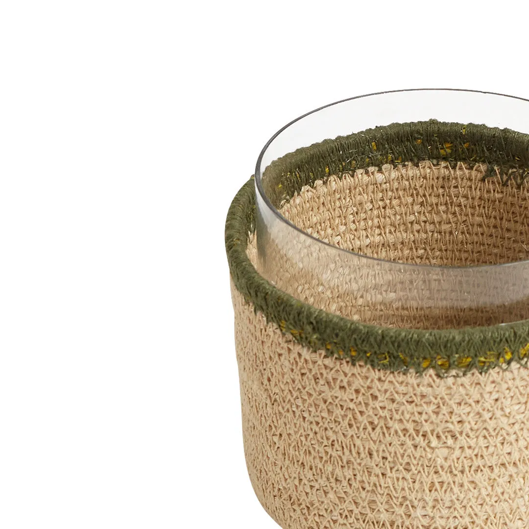 Kudu Candleholder | Khaki Trim | Small
