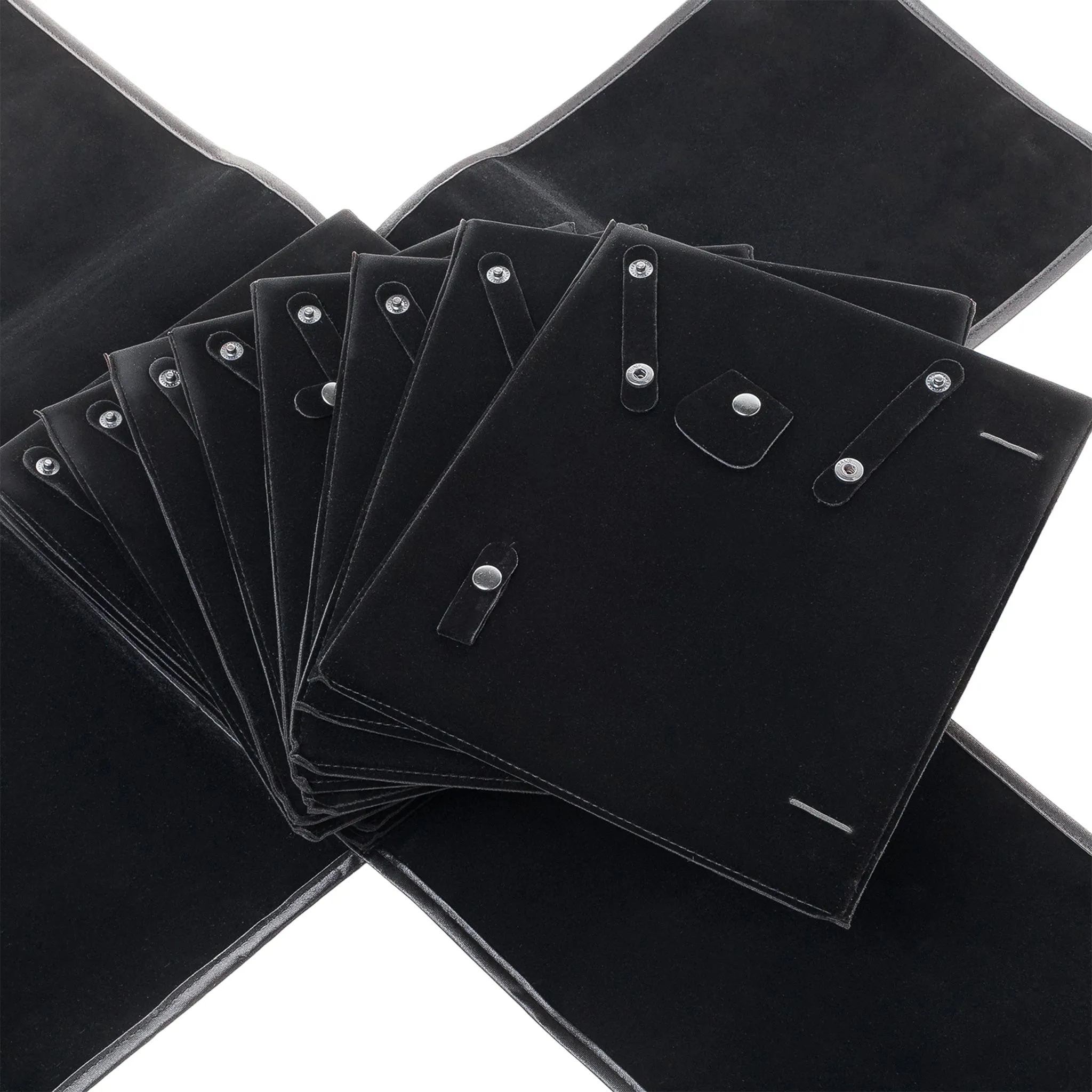 Large Necklace Set Storage Roll Black