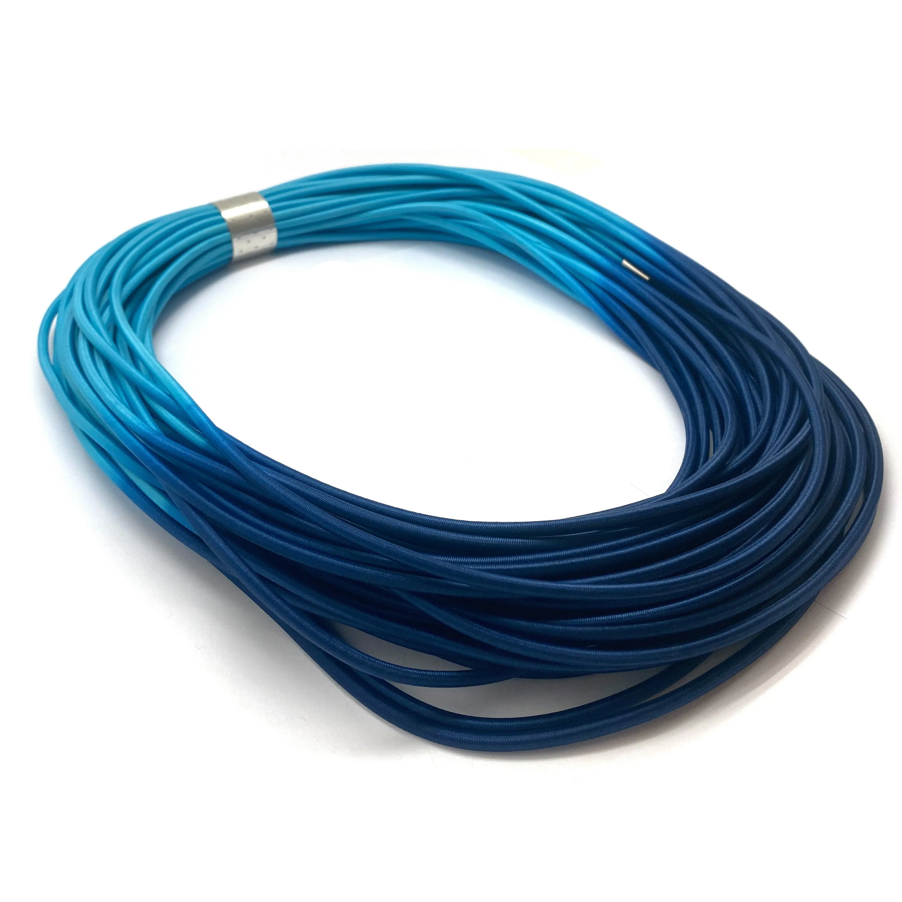 Layered Blue Elastic Necklace