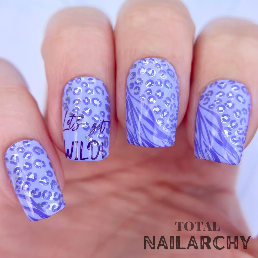 Let's Get Wild! (CJS-340) Steel Nail Art Layered Stamping Plate