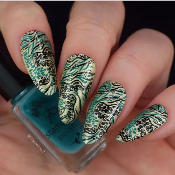 Let's Get Wild! (CJS-340) Steel Nail Art Layered Stamping Plate