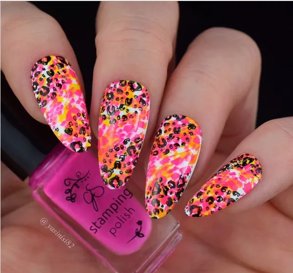 Let's Get Wild! (CJS-340) Steel Nail Art Layered Stamping Plate