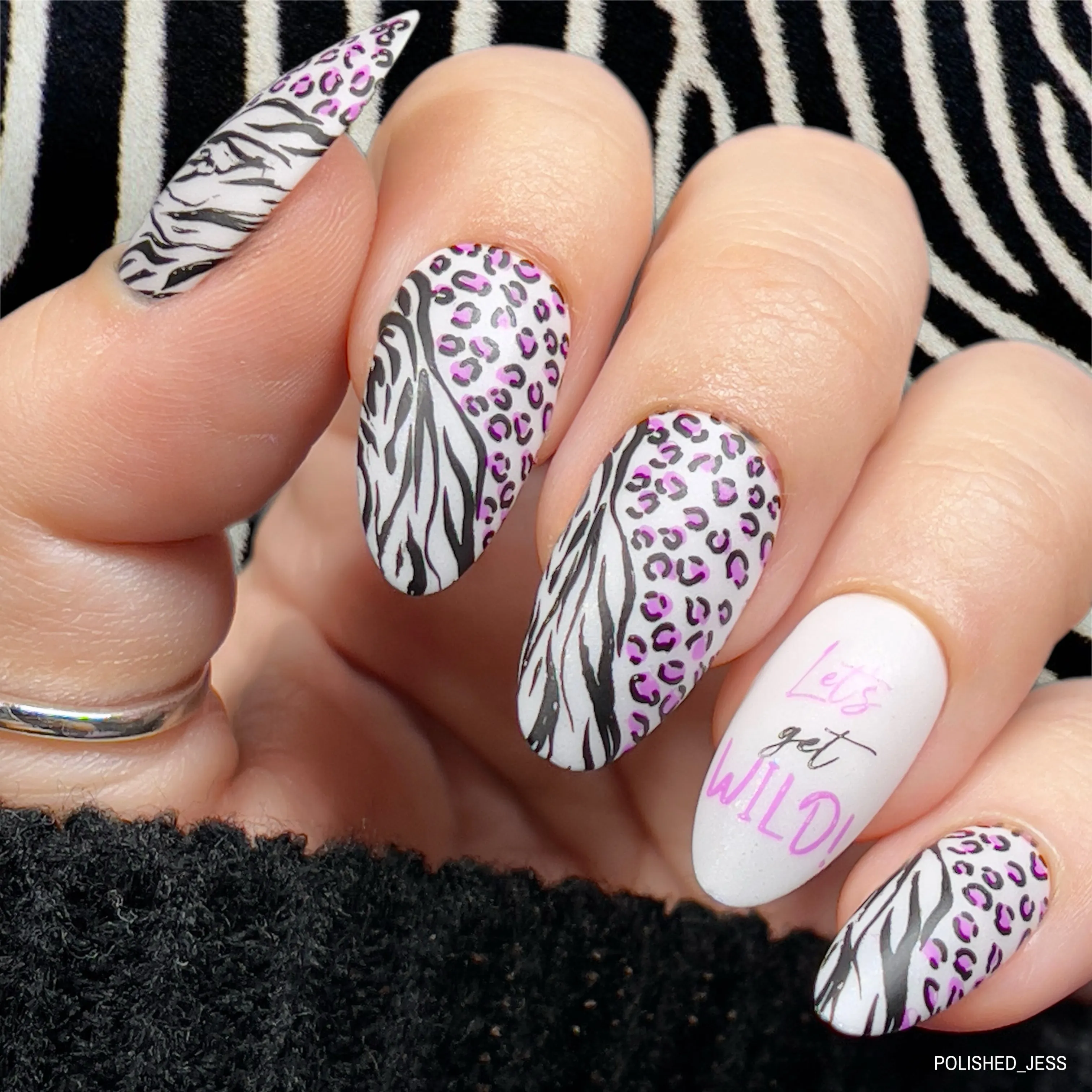 Let's Get Wild! (CJS-340) Steel Nail Art Layered Stamping Plate