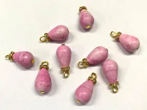 Light Pink Drop Plastic Loreal Beads- 10x21 mm
