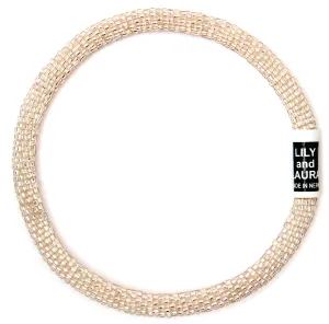 Lily and Laura Buffed Rose Gold Anklet
