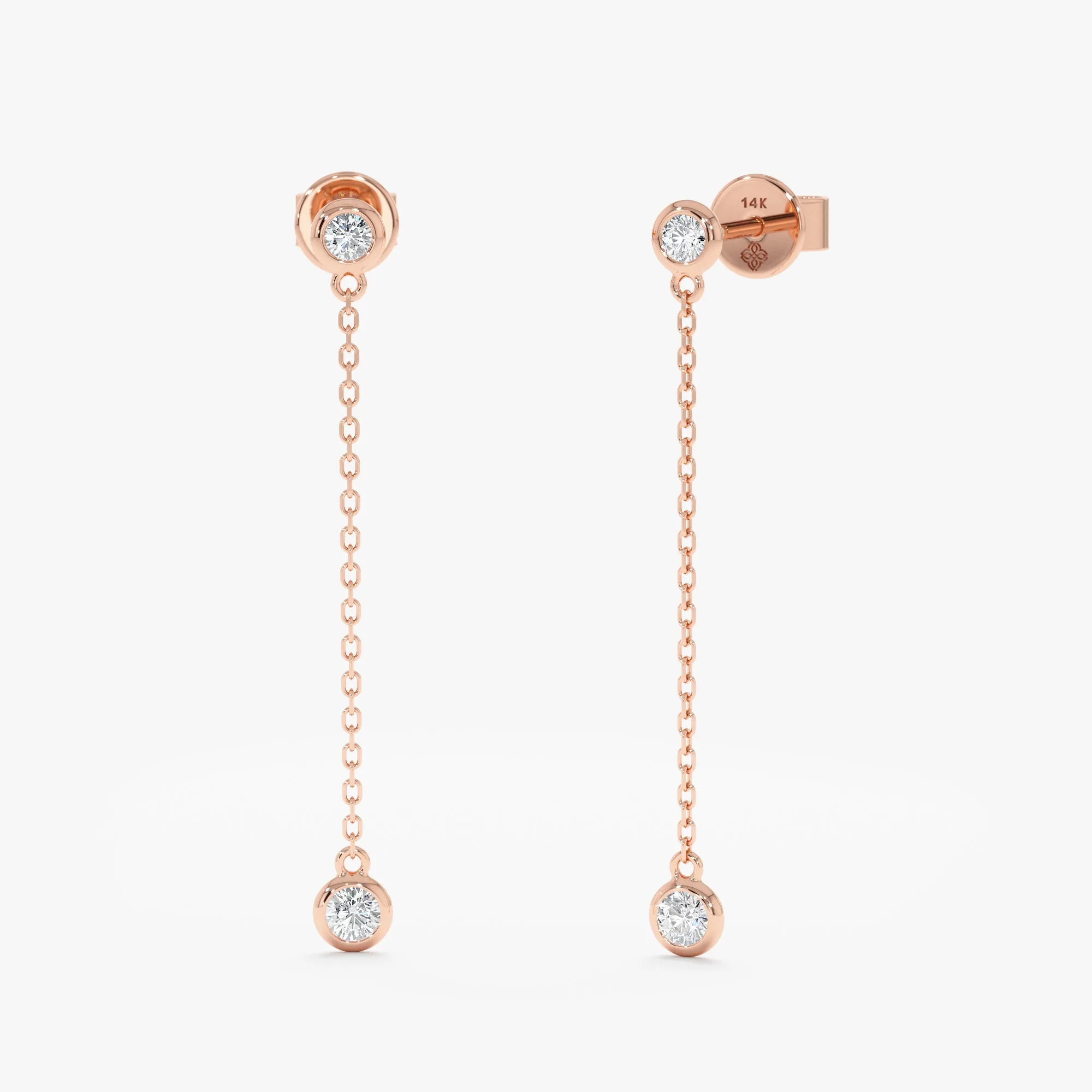 Long Diamond Drop Earrings, Susie