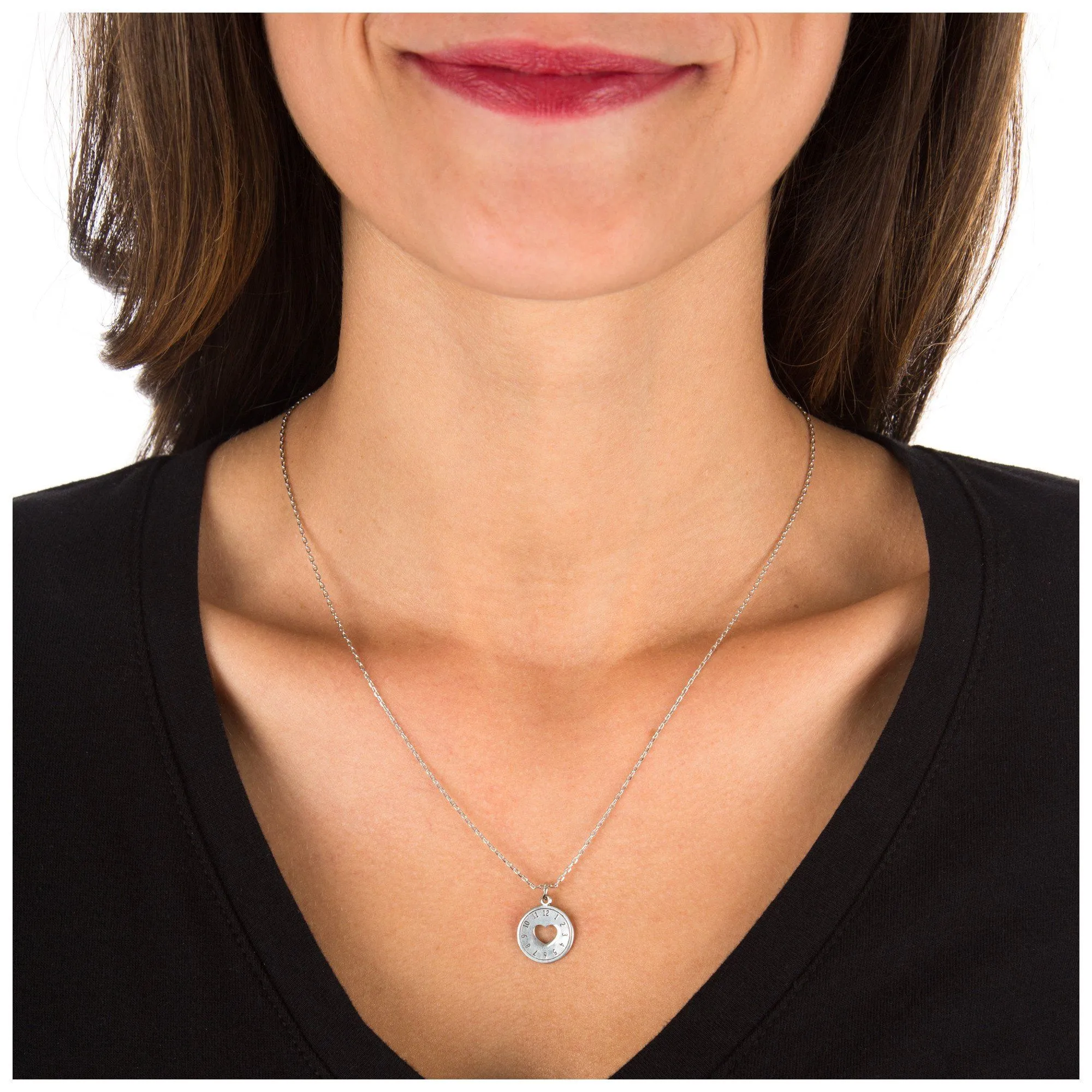 Love is Timeless Pewter Necklace