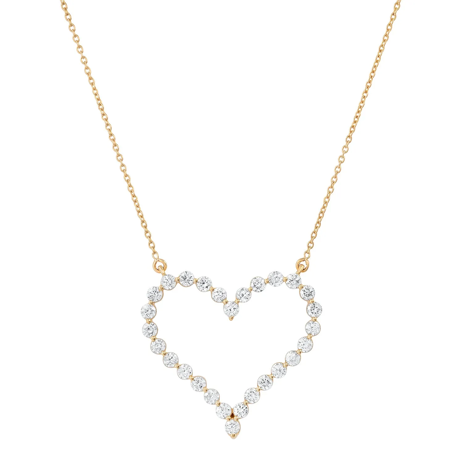 Lucky in Love Open Heart Diamond Necklace