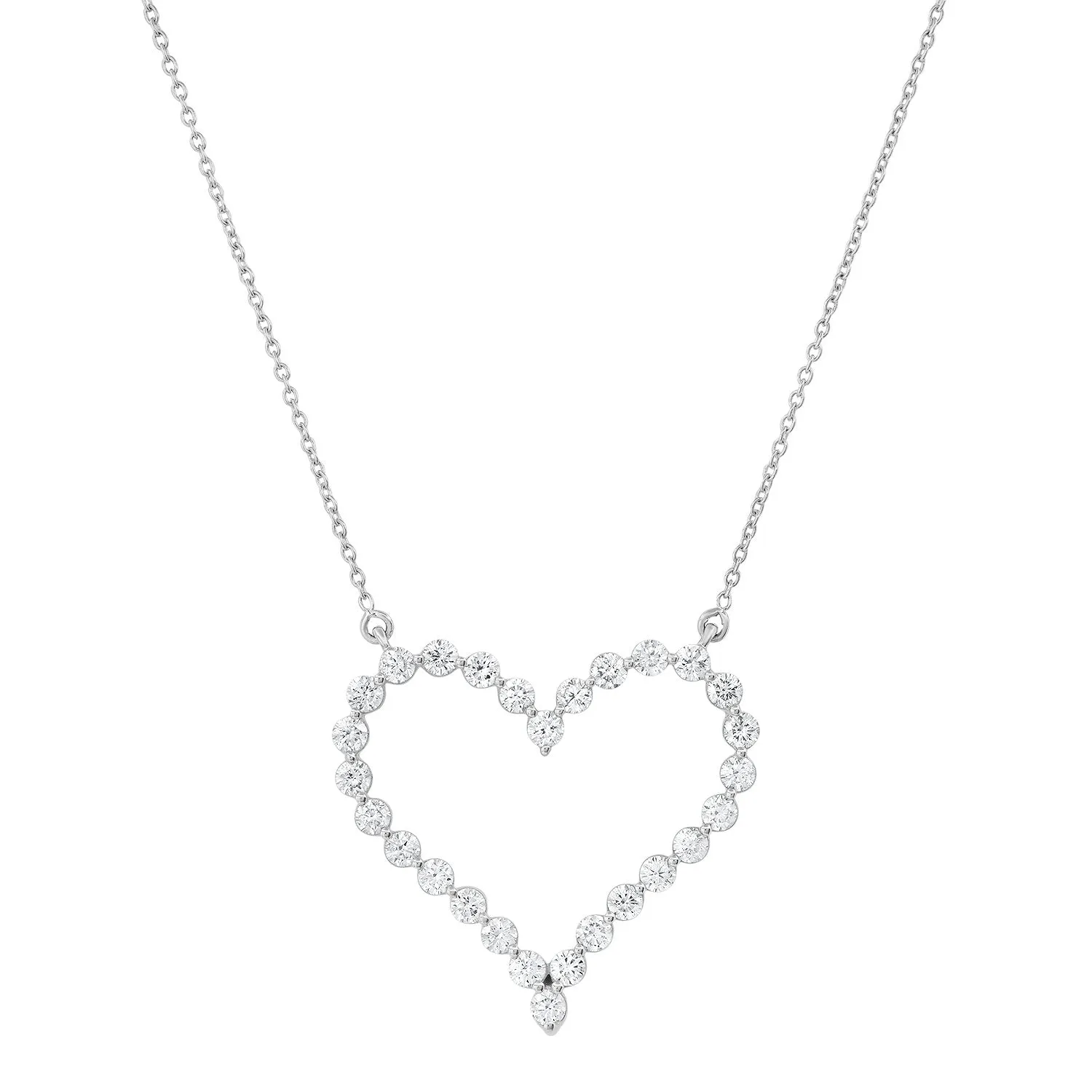 Lucky in Love Open Heart Diamond Necklace