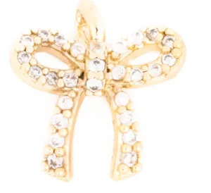 Luxe Bow Pave Charm