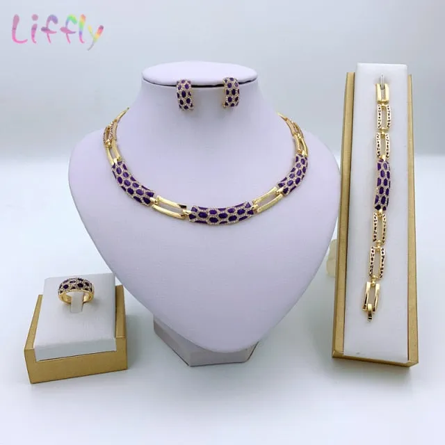 Luxury Bridal Gold Jewelry Sets