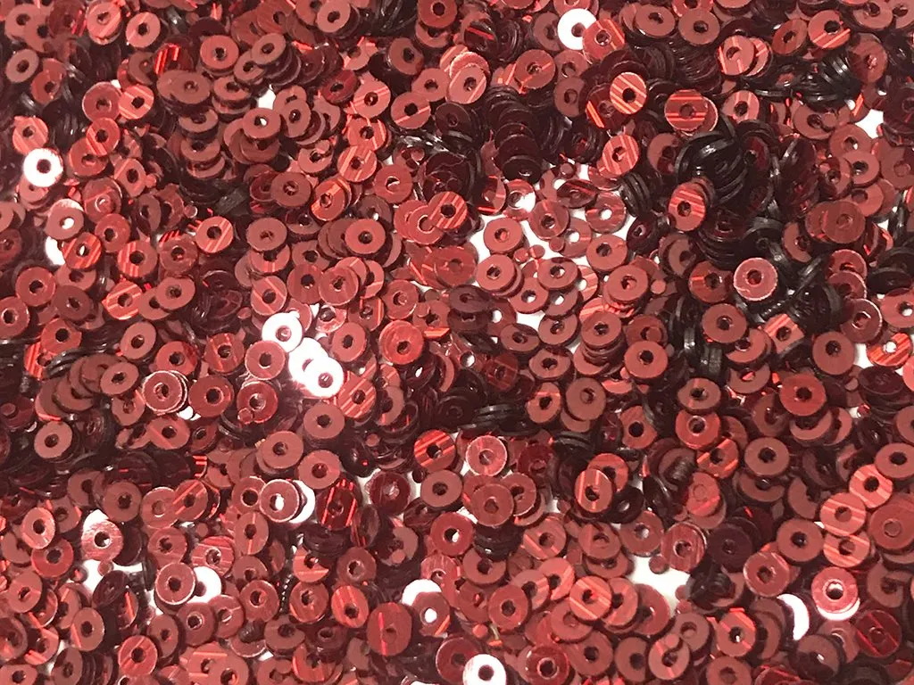 Maroon Lustre Circular Sequins(Wholesale)