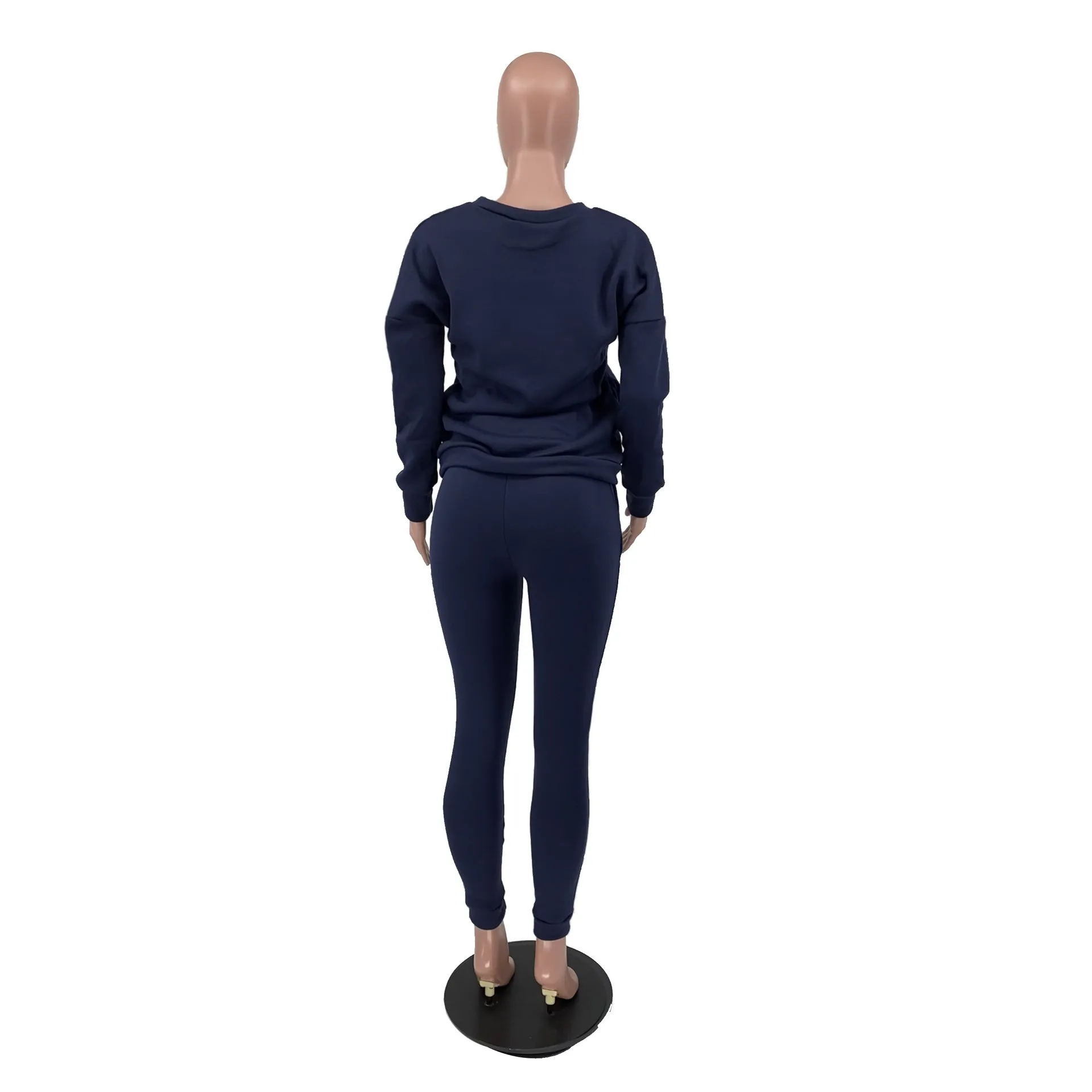 MB FASHION COZY FLEECE LONG SLEEVE JOGGER SET 8146R XXL