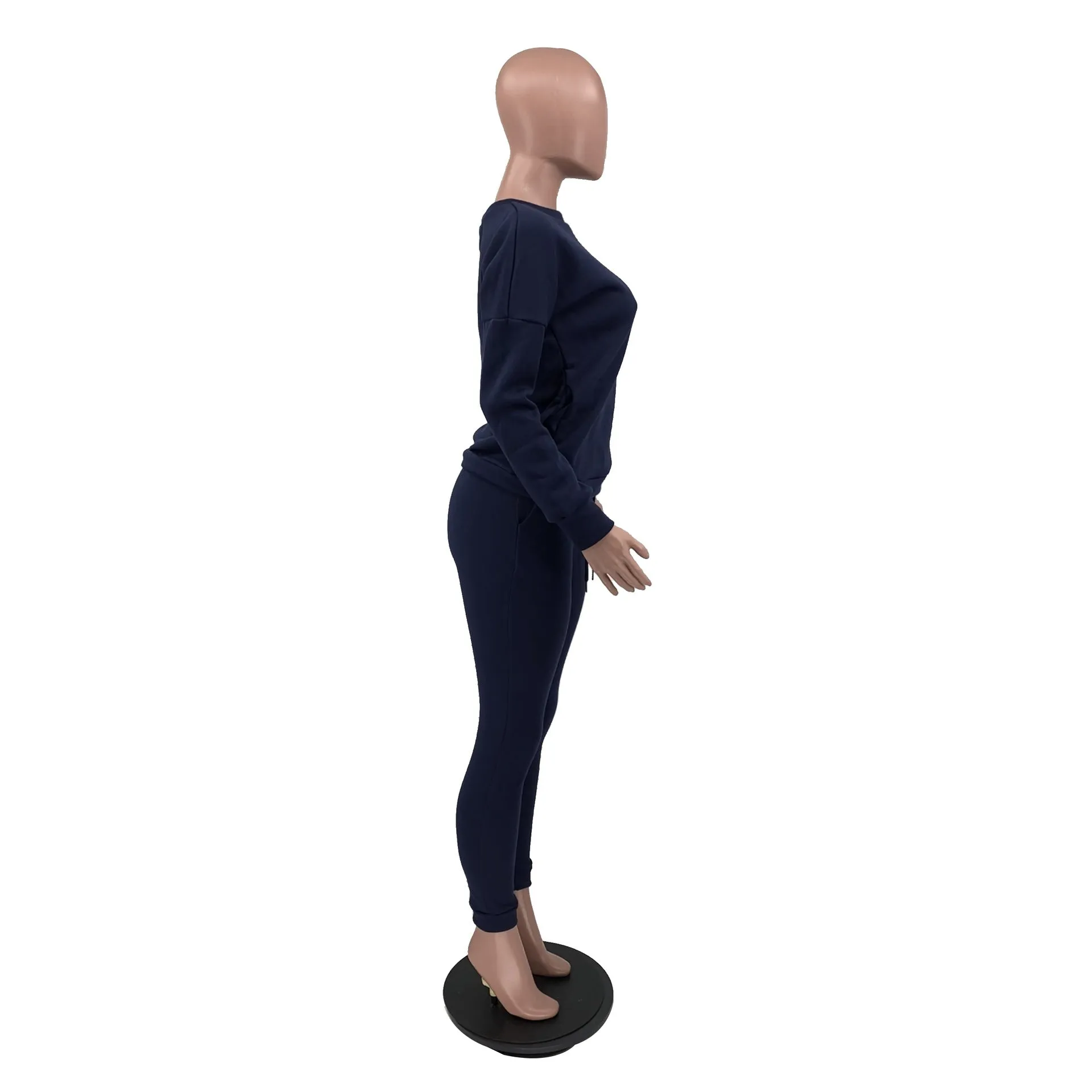 MB FASHION COZY FLEECE LONG SLEEVE JOGGER SET 8146R XXL
