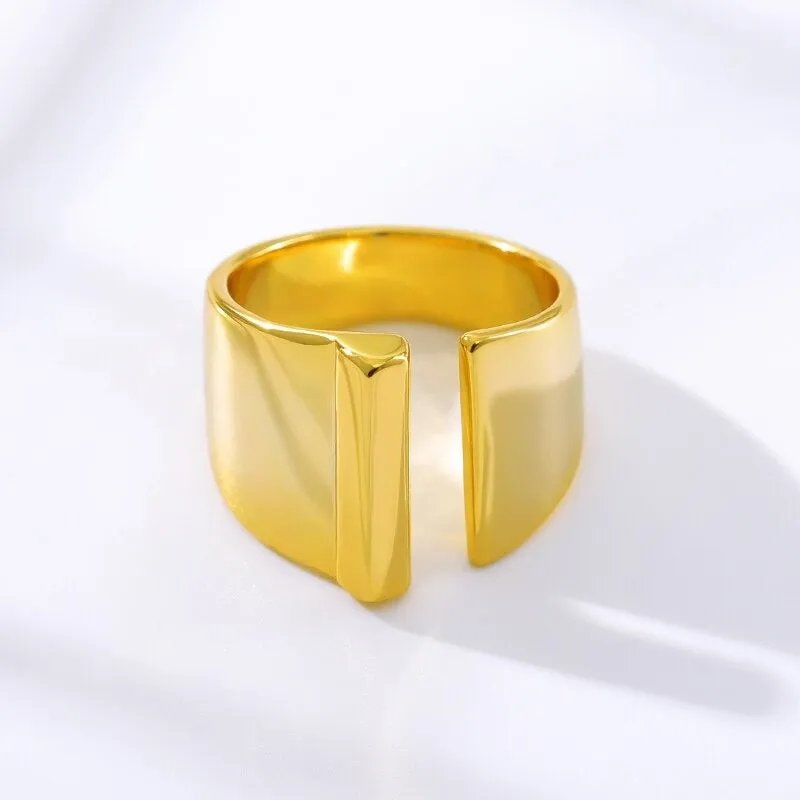 Meaningful Personalized A-Z Initial Letter Adjustable Rings