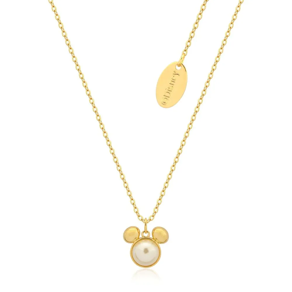 Mickey Mouse Pearl Necklace - 3 colours available