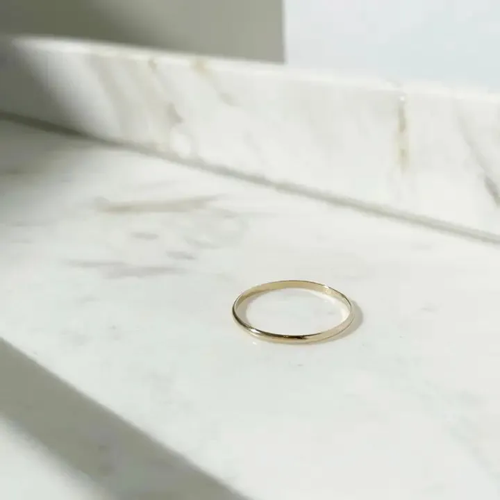 Minimal Midi Ring 14k Gold Fill