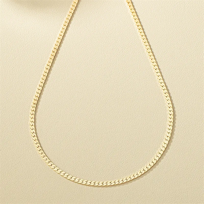 Minimalist Metal Chain Necklace - Vienna Verve Collection