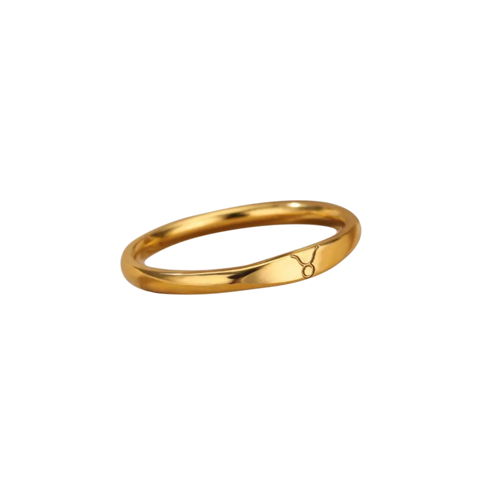 Minimalist Zodiac Stacking Band