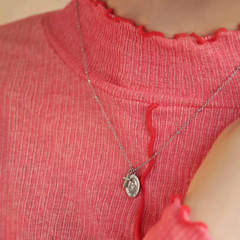 Miraculous Medal Short Necklace