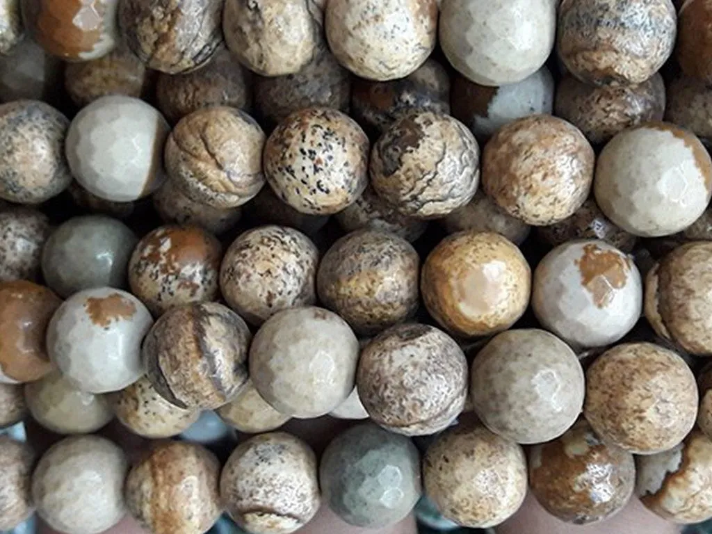 Mud Brown Circular Semi Precious Agate Stones