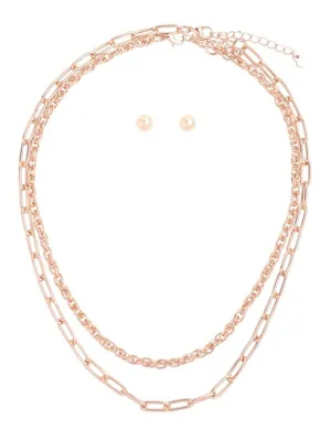 Multi Chain Layered Necklace
