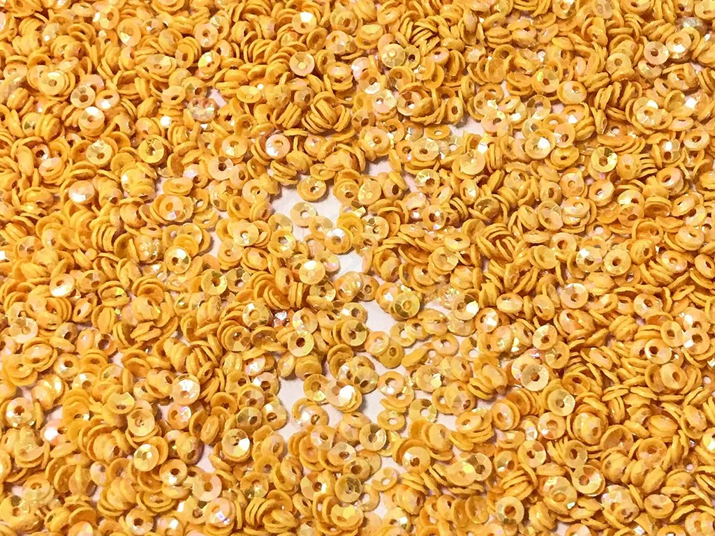 Mustard Lustre Bowl Plastic Sequins(Wholesale)