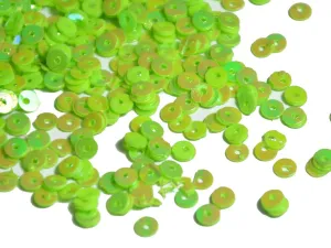 Neon Green Lustre Circular Plastic Sequins(Wholesale)