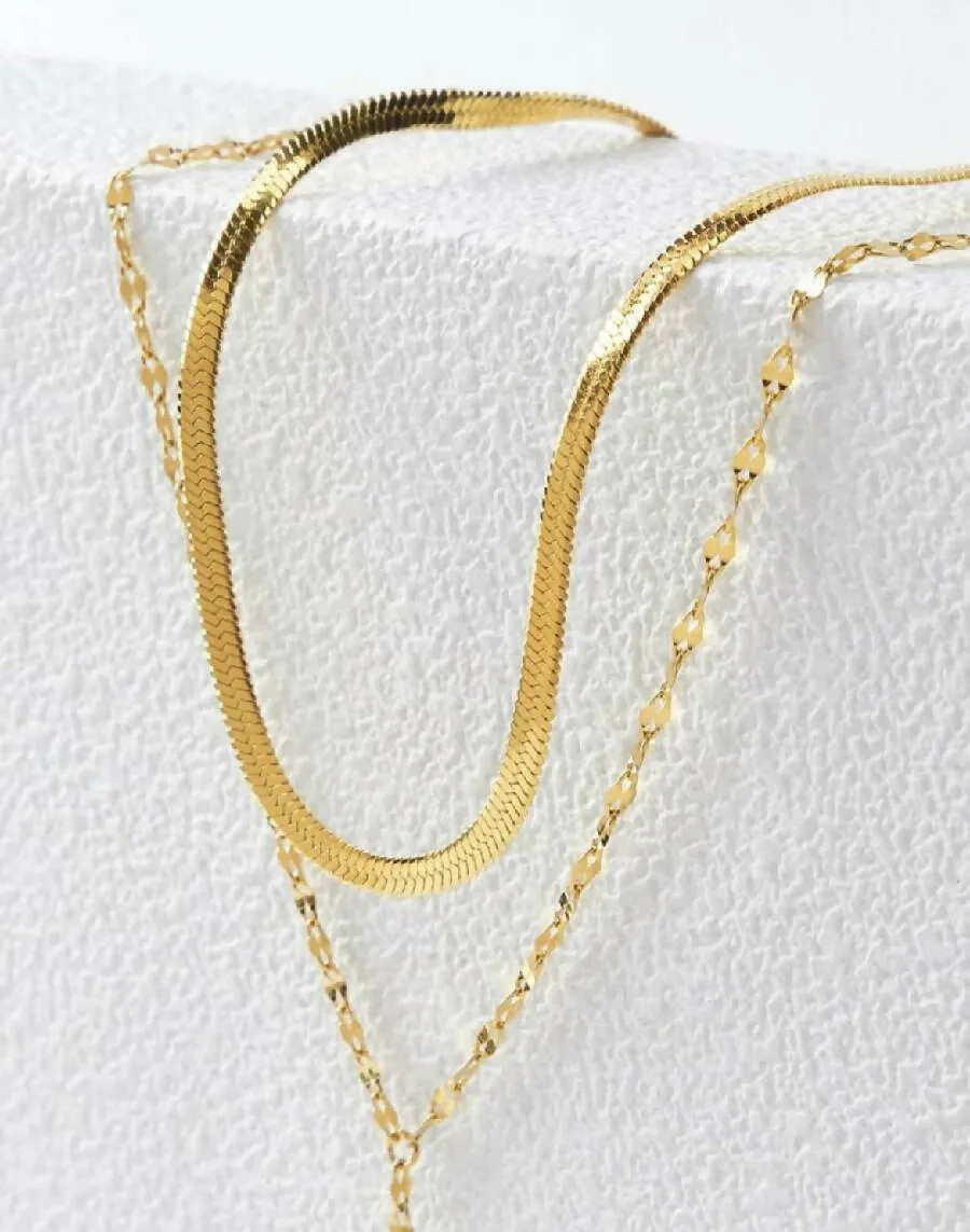 Oh La La Express Women Layered Necklace Stainless Steel 1pc