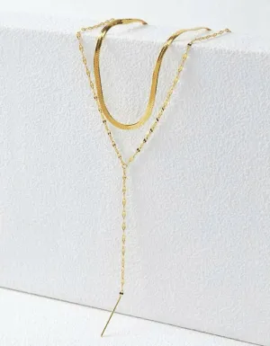 Oh La La Express Women Layered Necklace Stainless Steel 1pc
