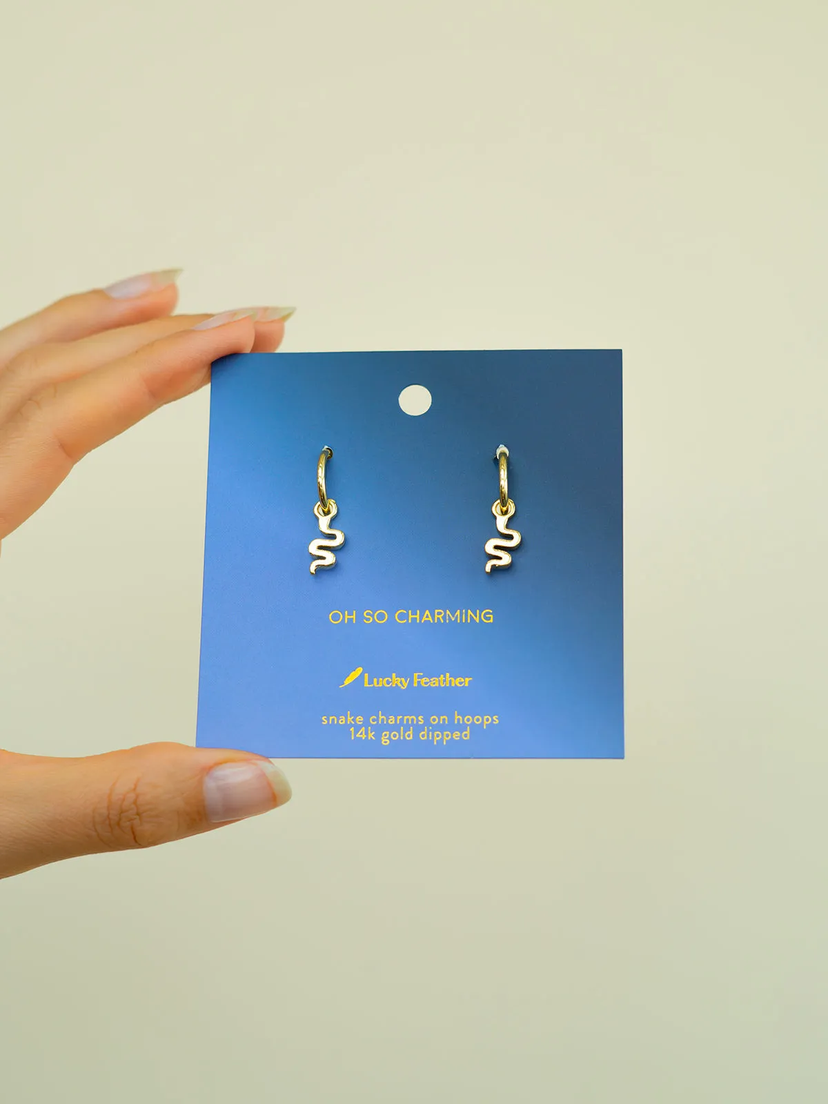 Oh So Charming - Snake Hoops