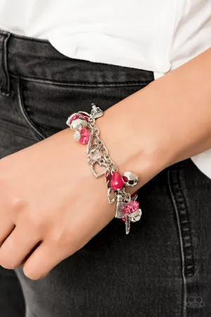 Open Door Jewelry - Completely Innocent - Pink Bracelet - Paparazzi Accessories