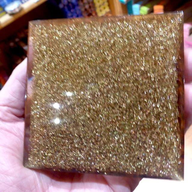 Orgonite Pyramid with Chakra Layers