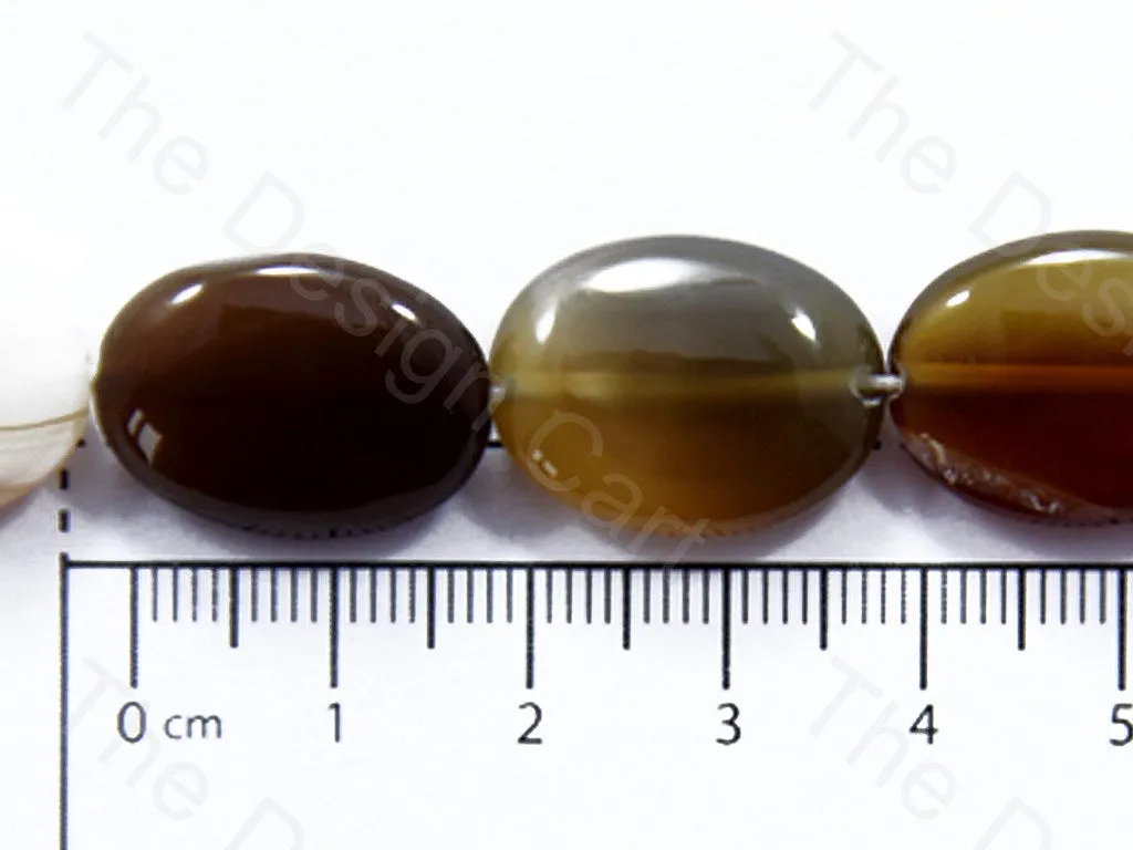 Oval Brown Natural Agate Stones