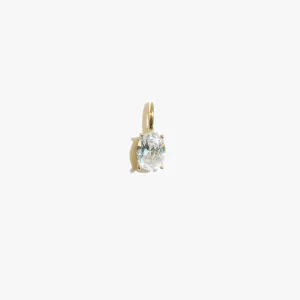 Oval Pronged Pendant - (Single)