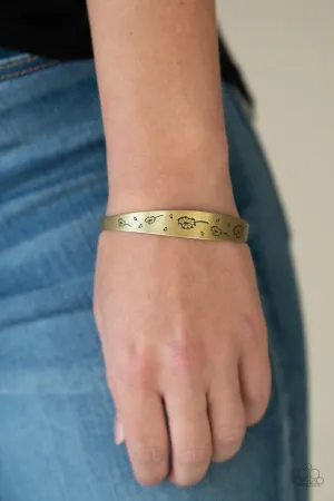 Paparazzi Bracelet ~ Dandelion Dreamland - Brass