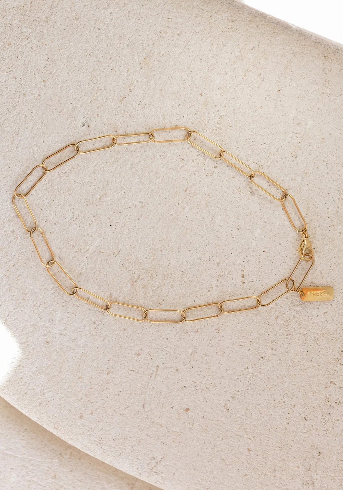 PAPERCLIP NECKLACE GOLD