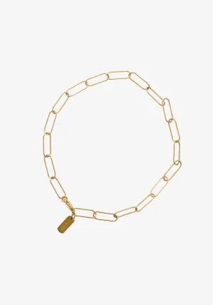 PAPERCLIP NECKLACE GOLD
