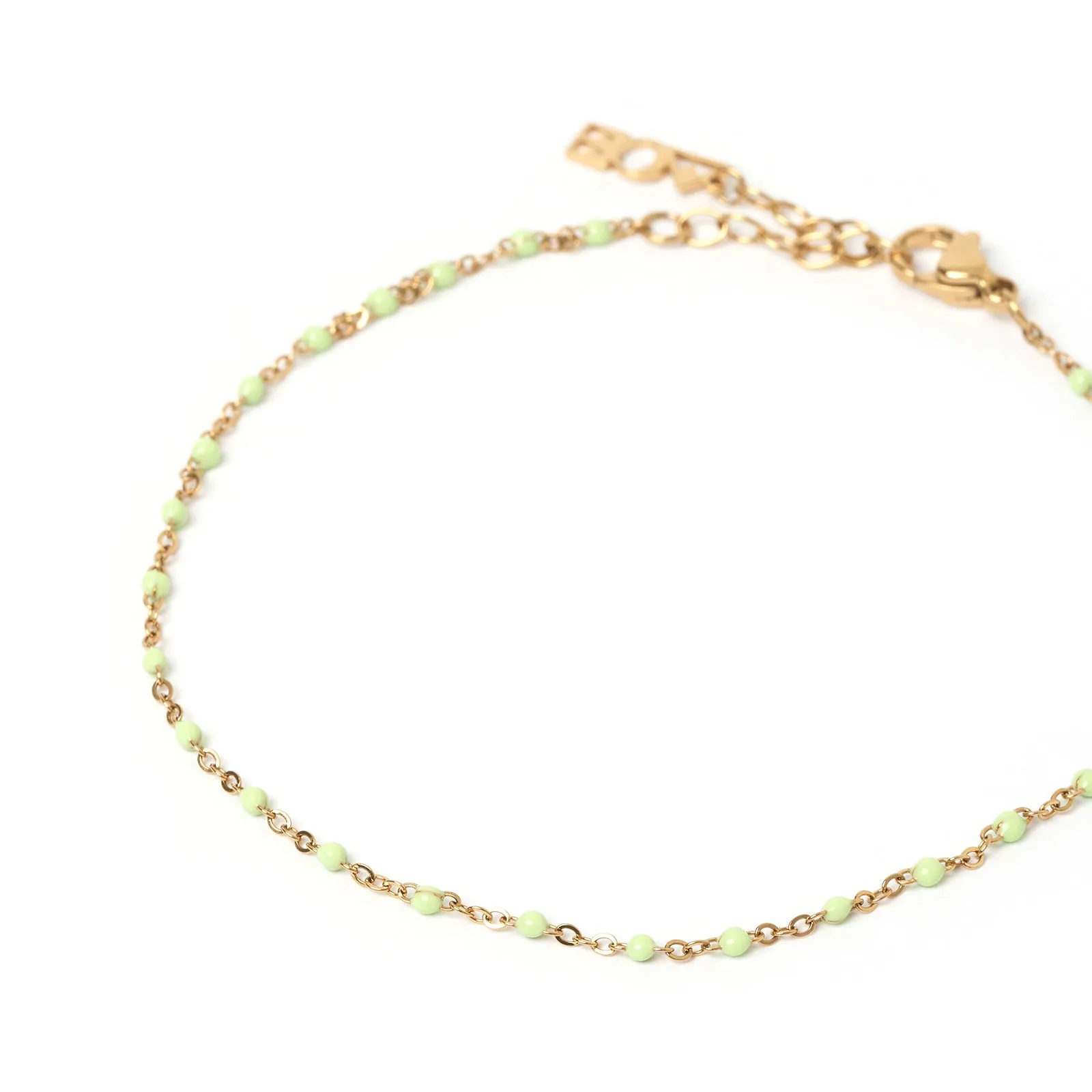 Peggy Gold and Enamel Anklet - Mint