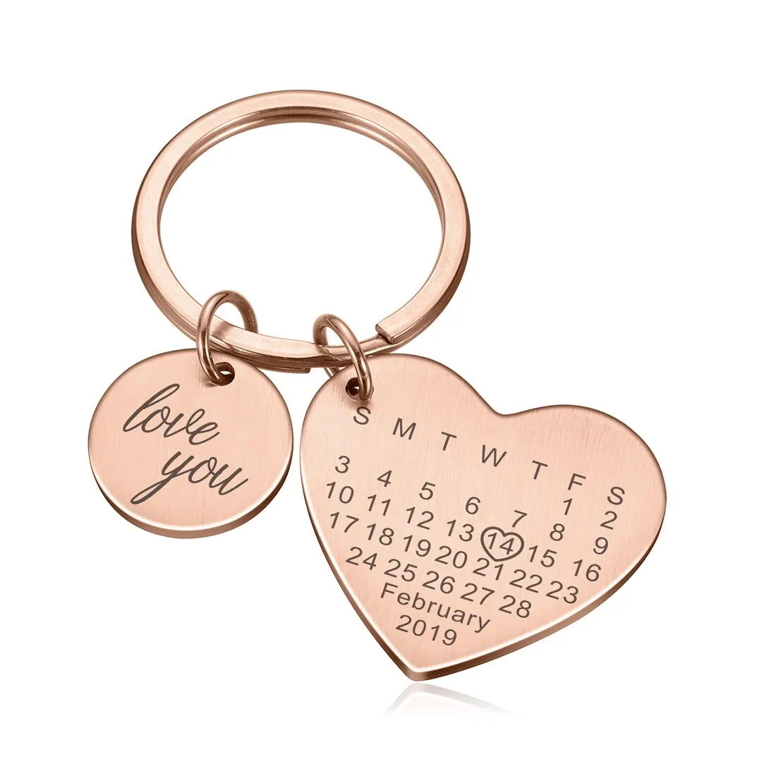 Personalized Custom Key Chain Ring