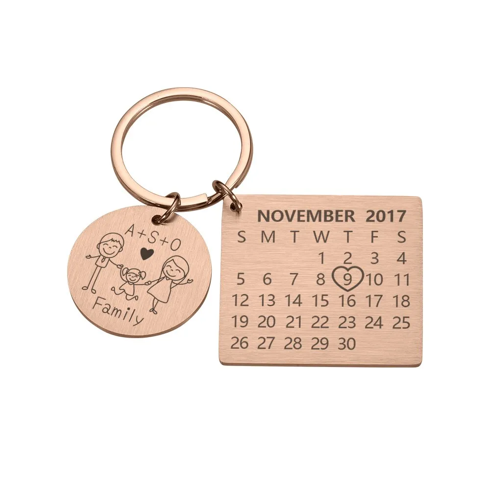 Personalized Custom Key Chain Ring