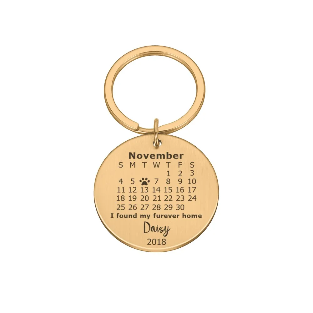 Personalized Custom Key Chain Ring