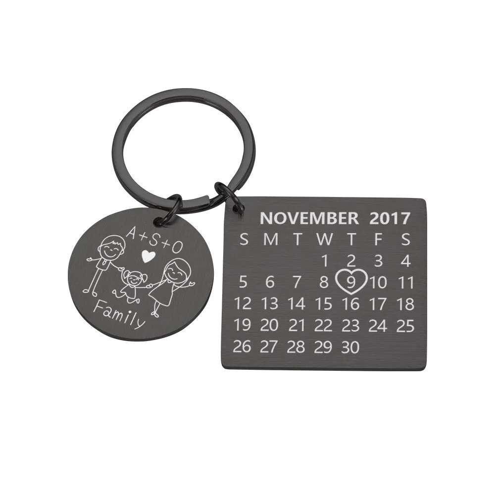 Personalized Custom Key Chain Ring